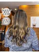 ヘアーメイク ダンス(hair make DANCE)&nbsp;プルエクステダイヤ100本 ハイライトミックス