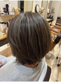 白髪ぼかしハイライト