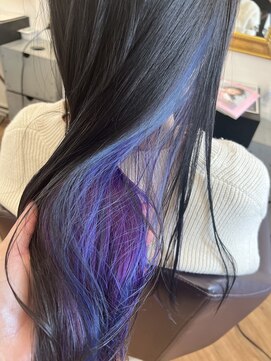 コワファースト  させぼ五番街店(COIFF1RST) ブルーラベンダー×インナーカラー