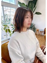 コムヘアー(COM HAIR)&nbsp;レイヤーボブ。