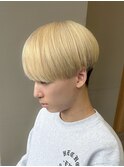 マッシュナチュラルカラーマッシュメンズヘアカラーツーブロック