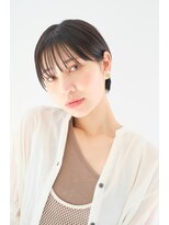 シースルーマッシュショート×地毛風カラー
