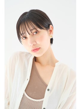 ラミ(L'ami) シースルーマッシュショート×地毛風カラー