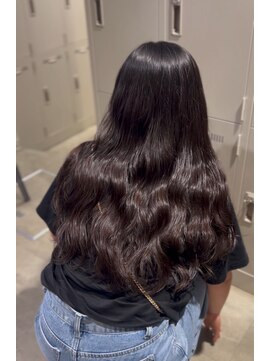 ユナイテッド 横浜(UNITED) ココアブラウン×コテ巻き風パーマ