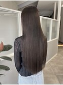 ブリーチ透明感カラーダークブラウンアッシュブラウン髪質改善
