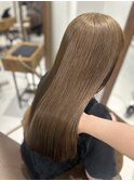 【ほのか】ブリーチなしダブルカラーベージュ