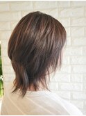 30代40代50代60代×ショートウルフ×イノアカラー×ハイライト