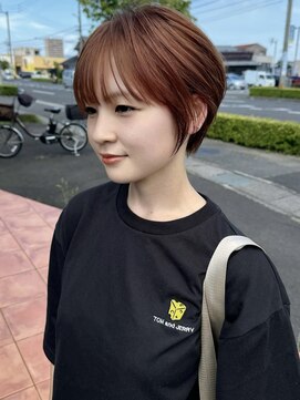 ヘアメイク シンズ レインボー(Hair Make SHIN'S RAINBOW) ショートボブ/大人巻き/ぷつっとボブ/ナチュラルモード/高松