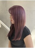 ピンクラベンダー/ブリーチハイトーン/艶カラー/新小岩