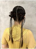 ツインアレンジ/ヘアセット/ヘアアレンジ