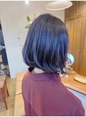 柔らかアッシュグレーヘアー