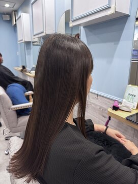アンフィ 神奈川新町(Anphi) 艶々の素髪ストレート＊お手入れ簡単な縮毛矯正
