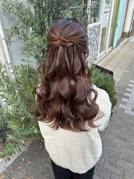 【横浜駅/ヘアセット】王道ハーフアップ