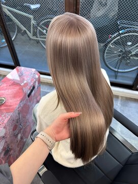 ペレ 栄店(PELE) 黒髪/クラゲヘアー/オリーブグレー/小顔/ココアベージュ/栄