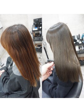 ヘアテリア リュウ 大塚(hair teria ryu) 縮毛矯正/髪質改善縮毛矯正/前髪縮毛矯正/表面ハーフ矯正