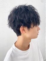 リノア 西梅田 福島(Linoa)&nbsp;梅田/髪質改善/ブルーブラック×マッシュフェザーショート