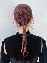 アルバム 新宿(ALBUM SHINJUKU)&nbsp;韓国ヘアおくれ毛ロングピンクベージュ_ba583521