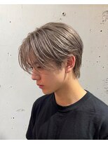 エルシスヘアー(Lc's Hair)&nbsp;センターパート×ミルクティーベージュ