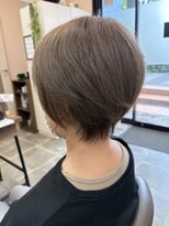 バセット バイ アルター 鎌取店(basset by aL-ter) ミルクティーブロンド/ダークブルー/デジタルパーマ/鎌取