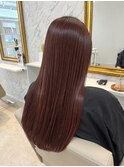 深み暖色カラー×艶ロング
