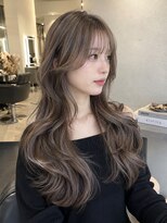 アクロ 梅田店(ACRO)&nbsp;スモーキーグレージュ韓国レイヤーロング