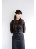 ポコリ(pocori) すっきりワイドバングと黒髪ロング