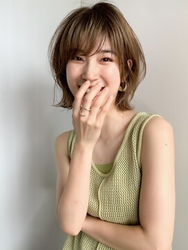 ハピネス 王寺店(Happiness) ショートカット ハンサムショート アッシュブラウン