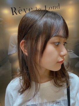 レーヴバイロンド 仙台(Reve by Lond) ナチュラルインナーカラー　パールアッシュ