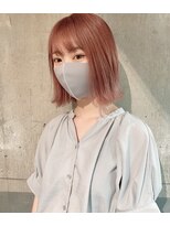 キーン 立川店(keen)&nbsp;【keen×刈谷】ピンクベージュ×外はねミディ