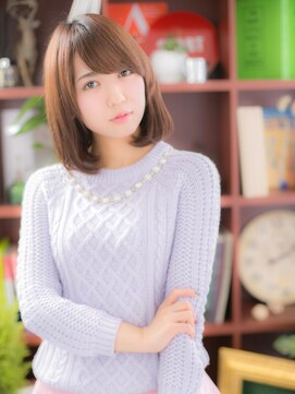 カバーヘア イヴ 戸頭店(COVER HAIR EVE) 大人かわいい斜めバング小顔アッシュオリーブc5戸頭20代30代40代