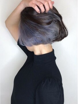 アンルポン 天満橋(un le pont) 【un le pont 天満橋】ミニボブ×ネイビーグレー