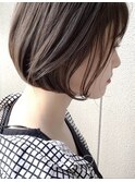 柔らかいショートボブ