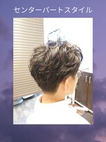 ラボーテイサミヘアーイースト(La.beaut'e ISAMI HAIR EAST) MEN’S HAIRハイライトマッシュパーマ〈理容室〉東浦和メンズ