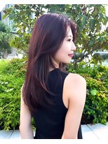 ピープスアンドスー 表参道 渋谷(Peeps&Suu.) ディープバイオレットピンク/韓国レイヤー/暖色カラー