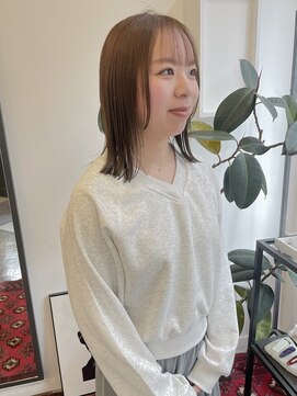ヘアーアイスカルテット(HAIR ICI QUARTET) イメチェンシースルーバングオリーブベージュ