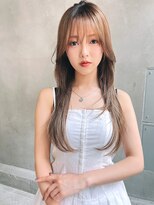 エイミー(Aimee)&nbsp;Aimee町田ミルクティーベージュ×レイヤーカット