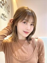 サンド クリア 横浜本店(sand clear)&nbsp;ボブディオリーブベージュ髪質改善縮毛矯正フェイスレイヤー