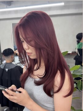 ニコ トウキョウ 渋谷(nico TOKYO) レッドカラー/髪質改善/ダブルカラー/ケアブリーチ/20代