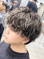 フィフスパーク(fifth PARK) メンズハイライト波巻きスパイラルパーマ緩めシャドウパーマ