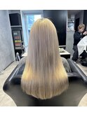 プルエクステでホワイトベージュ