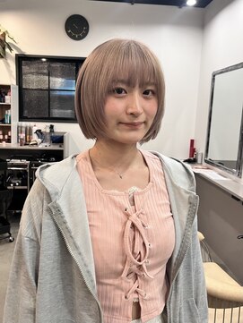 ドッグスター(dog star) 顔周りレイヤーケアブリーチハイトーンカラー 登戸/向ヶ丘遊園