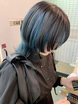 キューズ クラブ(cuz KLUB)&nbsp;【cuzKLUB】ショートウルフ×ライトブルー＊池袋