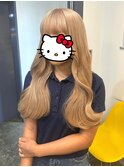 ブリーチ2回でホワイトベージュカラー♪♪[池袋]
