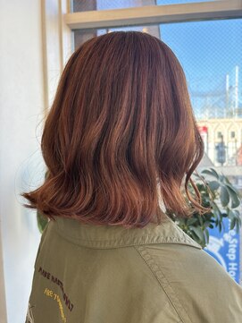 アプリバイリアン 浦和2号店(appri by Rien) ブリーチなしダブルカラー/オレンジブラウン