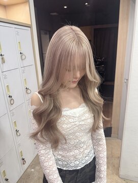 アジールヘア 赤羽駅南口店(agir hair) ホワイトベージュミルクティーベージュ赤羽美容室レイヤーカット