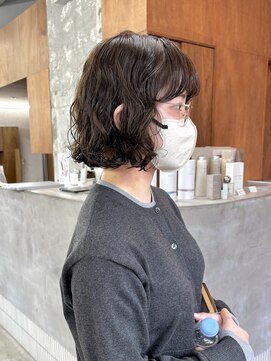 アペロ 柏(Apero) ボブ/パーマ/オリーブベージュ/柏美容室/韓国/イルミナカラー