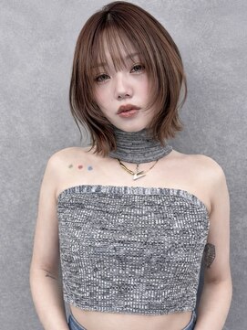 アイヴァン(AIVAN) レイヤーボブ 顔周りレイヤー ココアブラウンii