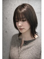 テラ(terra)&nbsp;伸ばし中でも可愛いレイヤーボブ × ココアブラウン