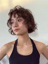 ワク(WAKU) 【WAKU】ボブパーマ/ナチュラルブラウン