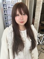 シュガー ヘアアンドネイル 仙台(SUGAR)&nbsp;透け感ブラウン×顔周りレイヤー
